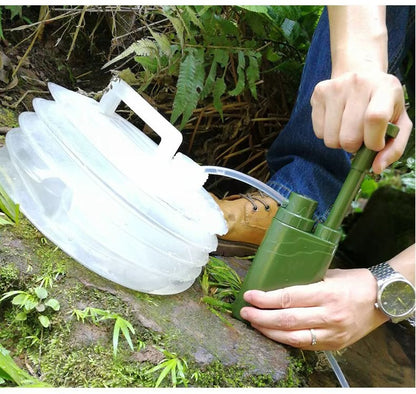 StayAlive™ 5-in-1 Survival Water Filter | Emergency & Outdoor Water Purification System