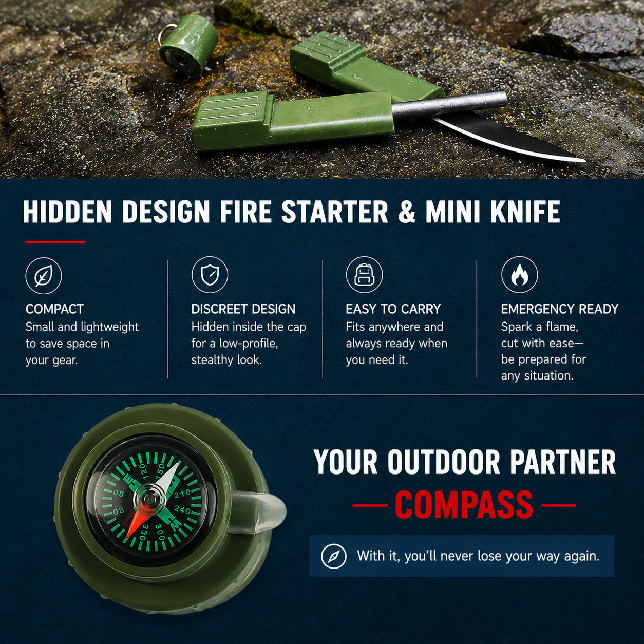 StayAlive™ 5-in-1 Survival Water Filter | Emergency & Outdoor Water Purification System