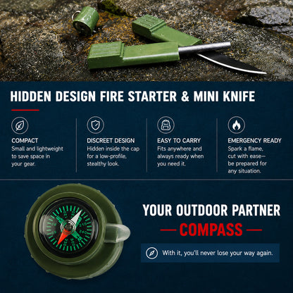 StayAlive™ 5-in-1 Survival Water Filter | Emergency & Outdoor Water Purification System