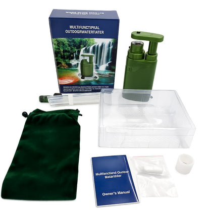 StayAlive™ 5-in-1 Survival Water Filter | Emergency & Outdoor Water Purification System