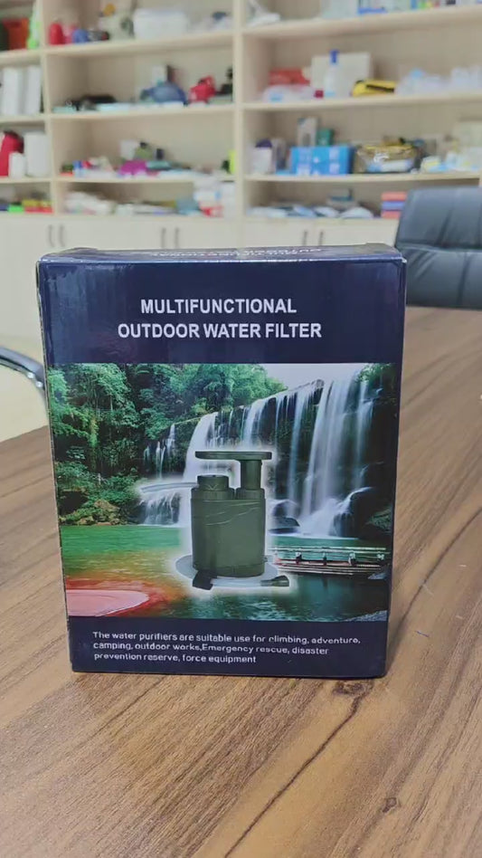 StayAlive™ 5-in-1 Survival Water Filter | Emergency & Outdoor Water Purification System